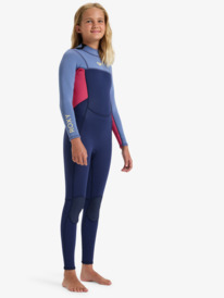 1 3/2mm Prologue - Back Zip Wetsuit for Girls 8 - 16 Blue ERGW103068 Roxy