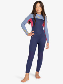 0 4/3mm Prologue - Back Zip GBS Wetsuit for Girls 8 - 16 Blue ERGW103069 Roxy