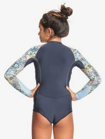4 1mm Marine Bloom - Front Zip Springsuit for Girls Blue ERGW403020 Roxy