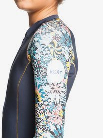 3 1mm Marine Bloom - Front Zip Springsuit for Girls Blue ERGW403020 Roxy