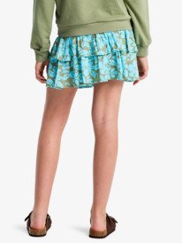 2 Glow Girl Mini - Ruffle Skirt for Girls 4-16 Green ERGWK03029 Roxy
