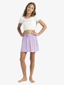 1 Over The Waves Mini - Saia el&aacute;stica para Raparigas 4-16 Roxo ERGWK03030 Roxy