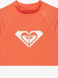 2 Wholehearted - Rash Vest met Korte Mouw voor Meisjes 6-16 Orange ERGWR03283 Roxy