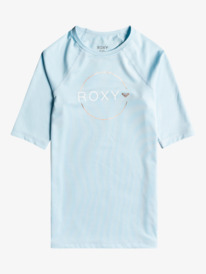 0 Beach Classics - Short Sleeve Rash Vest for Girls 8-16  ERGWR03284 Roxy