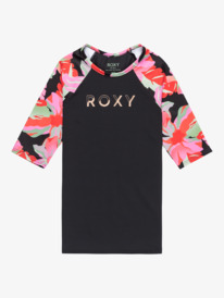 0 Rg Active - UPF 50 Surf T-Shirt for Girls 6 - 16 Black ERGWR03448 Roxy