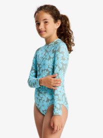 1 Roxy Spirit - Costume intero a maniche lunghe da Ragazza 6-16 Green ERGWR03484 Roxy