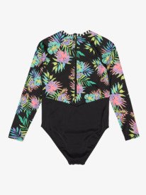 1 Roxy Active - Long Sleeve One-Piece Swimsuit for Girls 6-16 Pink ERGWR03485 Roxy