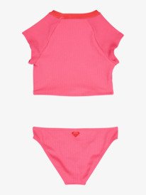 1 Aruba - Short Sleeve Rash Vest Set for Girls 6-16 Pink ERGWR03487 Roxy