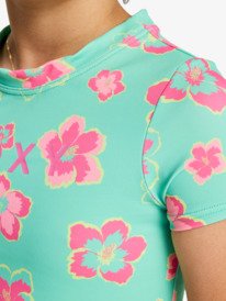 4 Tropicool - Ensemble lycra &agrave; manches courtes pour Filles 6-16 ans Vert ERGWR03488 Roxy