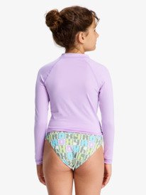 2 Whole Hearted - Rash Vest met Lange Mouw voor Meisjes 6-16 Purple ERGWR03490 Roxy
