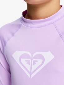 3 Whole Hearted - Rash Vest met Lange Mouw voor Meisjes 6-16 Purple ERGWR03490 Roxy