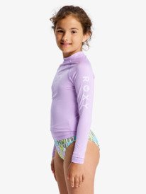 1 Whole Hearted - Rash Vest met Lange Mouw voor Meisjes 6-16 Purple ERGWR03490 Roxy