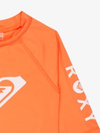 2 Whole Hearted - Short Sleeve Rash Vest for Girls 6-16 Pink ERGWR03491 Roxy