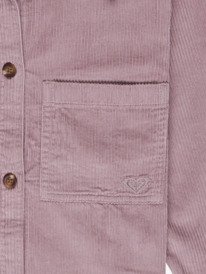 2 Cosmic Sand - Oversized Corduroy Shirt for Girls 4-16 Purple ERGWT03144 Roxy