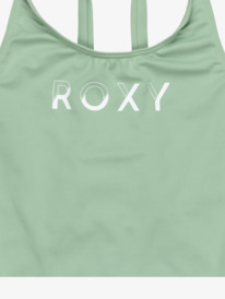 2 Solid Active - Costume intero da Ragazza 6-16 Green ERGX103205 Roxy