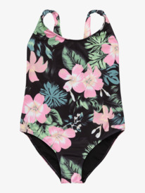 0 Shadow Floral - Maillot de bain une pièce pour Filles 6-16 ans Noir ERGX103209 Roxy