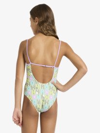 2 Letter Up - One-Piece Swimsuit for Girls 6-16 Green ERGX103236 Roxy