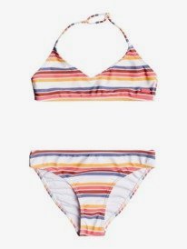 0 Lovely Senorita - Triangle Bra Bikini Set for Girls 8-16 White ERGX203343 Roxy