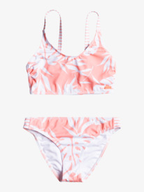 0 Flowers Addict - Completo bikini con top accorciato da Ragazza 8-16 Pink ERGX203417 Roxy