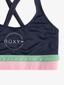 2 ILACABO ACTIVE CROP TOP SET Gr&aring; ERGX203559 Roxy