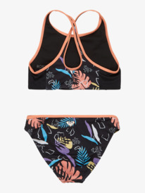 1 Active - Two Piece Swim Set for Girls 6 - 16 Black ERGX203608 Roxy