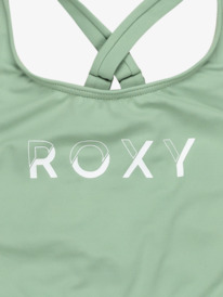 2 Solid Active - Tweedelige zwemset voor Meisjes 6-16 Green ERGX203618 Roxy