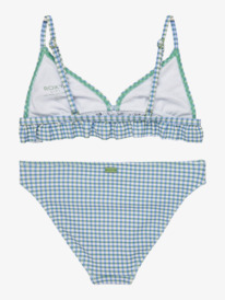 1 Gingham - Two-Piece Swim Set for Girls 6 - 16 White ERGX203634 Roxy