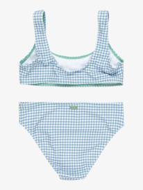 1 Gingham - Two-Piece Swim Set for Girls 6 - 16 White ERGX203635 Roxy