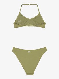 1 Solid Active - Set bikini a bralette due pezzi da Ragazza 6-16 Green ERGX203685 Roxy