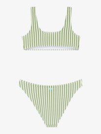 1 Bico Active - Zweiteiliges Bralette-Bikini-Set f&uuml;r M&auml;dchen 6-16 Gr&uuml;n ERGX203689 Roxy