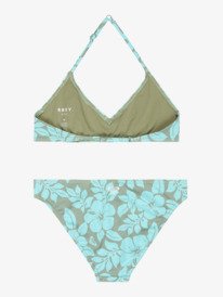 1 Roxy Spirit - Two Piece Triangle Bikini Set for Girls 6-16 Green ERGX203690 Roxy