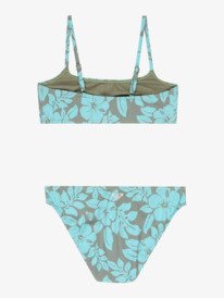 1 Roxy Spirit - Two Piece Bralette Bikini Set for Girls 6-16 Green ERGX203691 Roxy