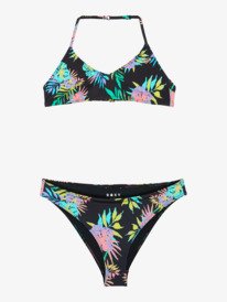 0 Roxy Active - Ensemble bikini bralette deux pi&egrave;ces pour Filles 6-16 ans Rose ERGX203692 Roxy