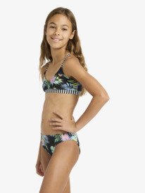 4 Roxy Active - Bikini triangular para ni&ntilde;as 6-16 Rosa ERGX203693 Roxy
