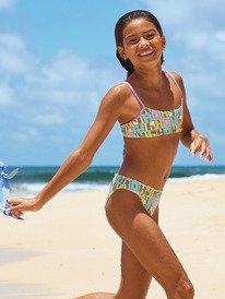 1 Letter Up - Ensemble bikini bralette deux pi&egrave;ces pour Filles 6-16 ans Vert ERGX203696 Roxy