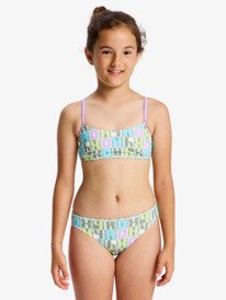 2 Letter Up - Ensemble bikini bralette deux pi&egrave;ces pour Filles 6-16 ans Vert ERGX203696 Roxy