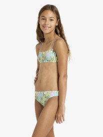 6 Letter Up - Ensemble bikini bralette deux pi&egrave;ces pour Filles 6-16 ans Vert ERGX203696 Roxy