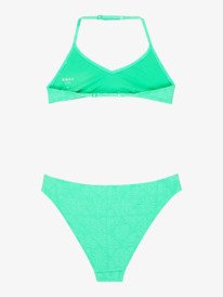 1 Hippie Hour - Two Piece Triangle Bikini Set for Girls 6-16 Green ERGX203703 Roxy