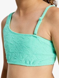 3 Hippie Hour - Two Piece Bralette Bikini Set for Girls 6-16 Green ERGX203704 Roxy
