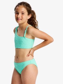 1 Hippie Hour - Two Piece Bralette Bikini Set for Girls 6-16 Green ERGX203704 Roxy