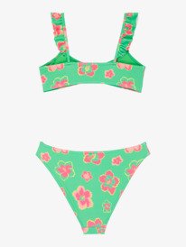 1 Tropicool - Two Piece Bralette Bikini Set for Girls 6-16 Green ERGX203713 Roxy