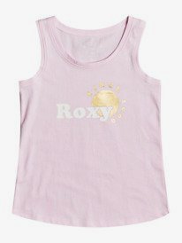 0 There Is Life - Organic Vest Top for Girls 4-16 Pink ERGZT03749 Roxy
