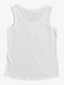 1 There Is Life - Organic Vest Top for Girls 4-16 White ERGZT03750 Roxy