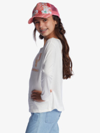 1 The One - Organic Long Sleeve T-Shirt for Girls White ERGZT03904 Roxy