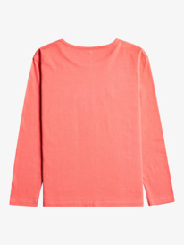 1 The One - Organic Long Sleeve T-Shirt for Girls Pink ERGZT03905 Roxy