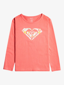 0 The One - Organic Long Sleeve T-Shirt for Girls Pink ERGZT03905 Roxy