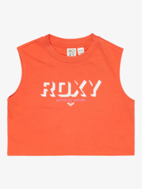 0 Active Teenager - Sport Tanktop voor Meisjes 4-16 Orange ERGZT04106 Roxy