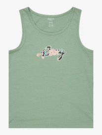 0 There Is Life - Tanktop voor Meisjes 4-16 Green ERGZT04123 Roxy