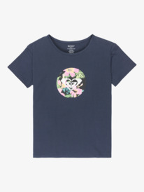 0 Rg Night Floral - Camiseta de manga corta para Chicas (4 - 16 años) Azul ERGZT04126 Roxy