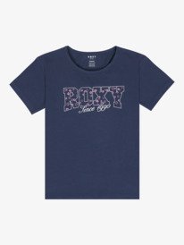 0 Lily Night - Maglietta a maniche corte da Ragazza 4-16 Blue ERGZT04139 Roxy